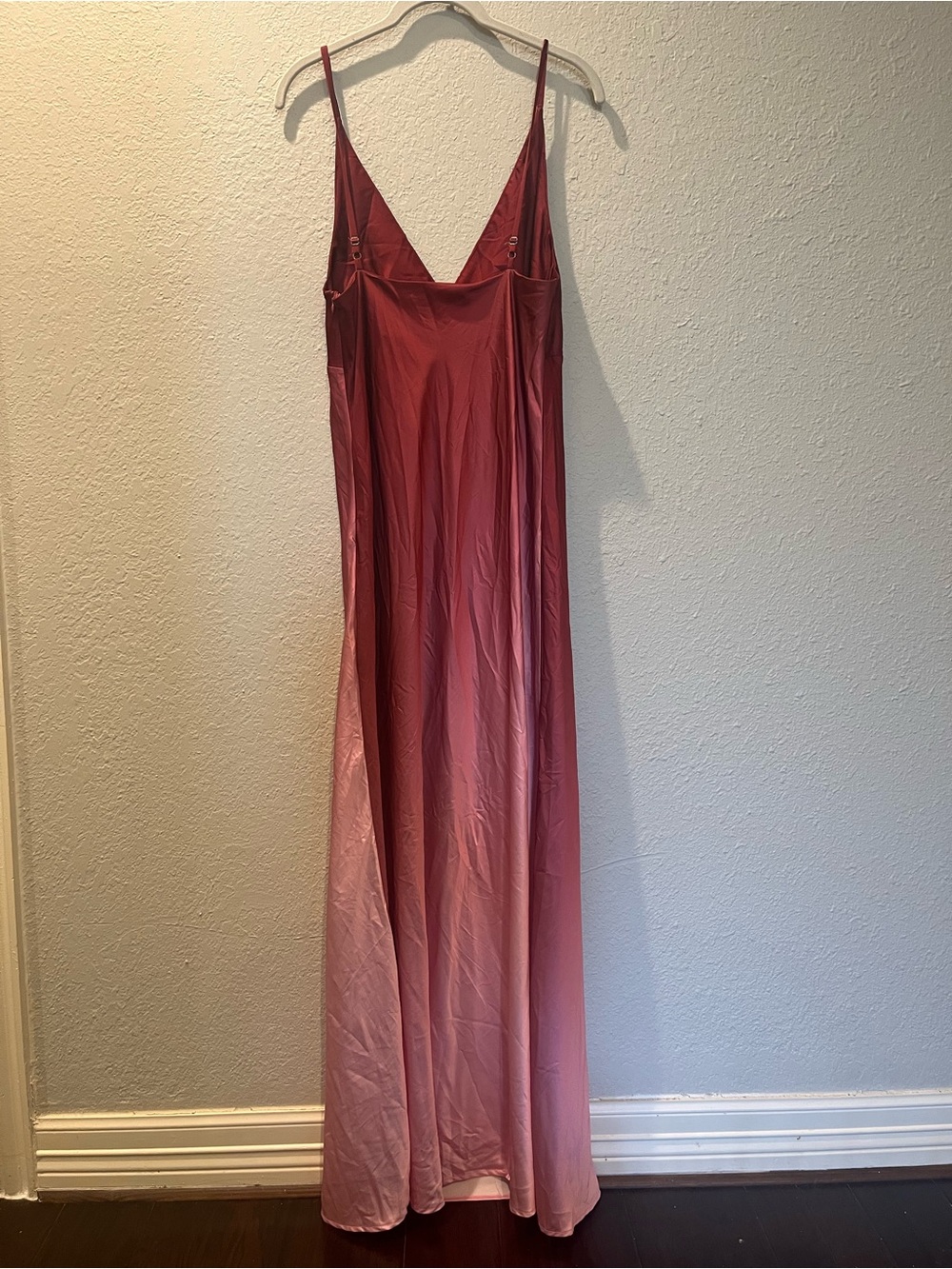 12th Tribe Mulberry Ombré Satin Maxi Dress - Picture 4 of 8